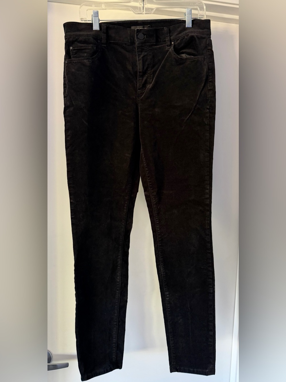 Ann Taylor Deep Black Velvet Pants